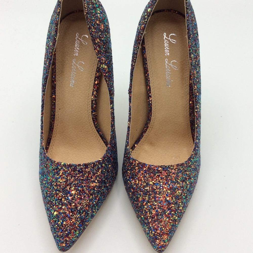 Lauren Lorraine Multi Colored Heels Size 9 NWOT